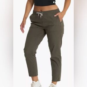 Vuori Olive Green Track Pants with Drawstring Waist
